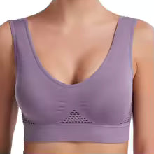 Plus Size Breathable Sports Bra (S–7XL) – Wire-Free Shockproof Support for Running & Yoga